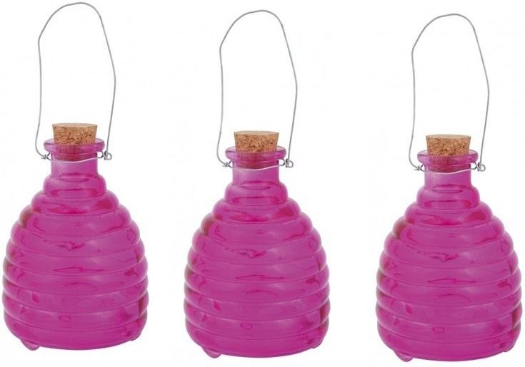 3x wespenvanger roze - 14 cm - wespenval / wespenvanger