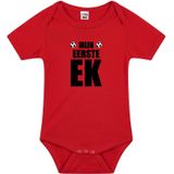 Mijn eerste EK Belgie baby rompertje rood jongen/meisje EK supporter - Rompertjes