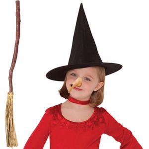 Heksen verkleed accessoire set voor kinderen - Verkleedattributen