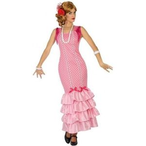 Carnaval/feest Spaanse flamenco danseressen verkleedoutfit voor dames - Carnavalskostuums