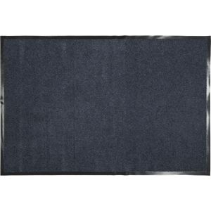 Luance Deurmat - grijs - 120 x 80 cm - voor binnen - PVC / polyester - droogloopmat - Deurmatten