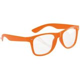 Set van 2x stuks neon oranje zonnebrillen - Verkleedbrillen