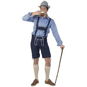 Tiroler blauwe broek voor heren  - Carnavalskostuums