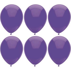 Ballonnen verjaardag/thema feest - 200x stuks - paars - 29 cm - Ballonnen