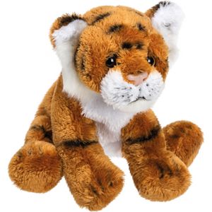 Pluche Tijger Knuffeldier van 13 cm - Speelgoed Dieren Knuffels Cadeau Voor Kinderen