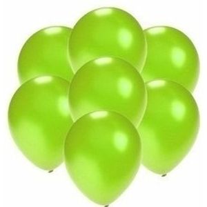 Kleine groen metallic ballonnetjes 200 stuks - Ballonnen