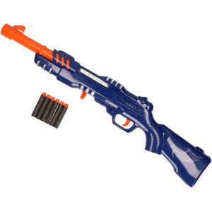 Toi-toys Militaire Shotgun Blauw/Oranje Met 6 Foampijlen 61 Cm