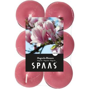 60x Bloesemgeur/bloemengeur waxinelichten/theelichten Magnolia Blossom geur 4,5 branduren - geurkaarsen
