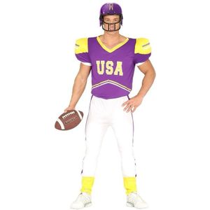 Verkleedkleding American Football paars - Carnavalskostuums
