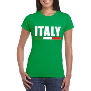 Groen Italie supporter shirt dames - Feestshirts