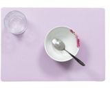 Set van 12x stuks stevige luxe Tafel placemats Plain lila paars 30 x 43 cm - Placemats