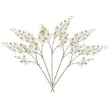 Kunstbloemen boeket Orchidee - 5 stelen - wit - 75 cm - Kunst zijdebloemen - Kunstbloemen