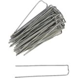 HBX Natural Living - Steekkrammen - Donkergrijs - 100x Stuks - 10-40 mm