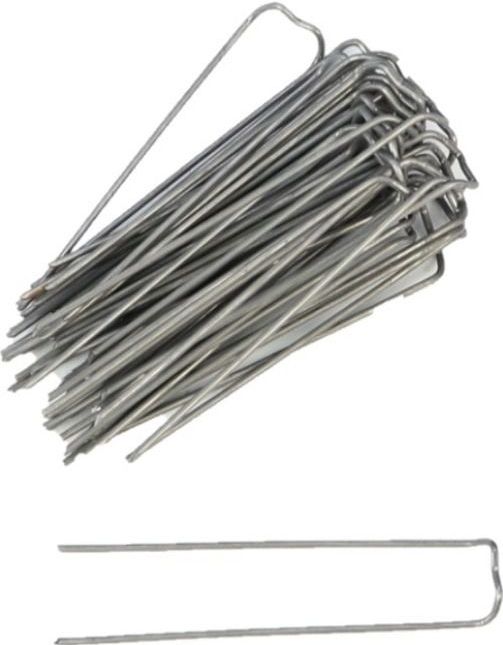 HBX Natural Living - Steekkrammen - Donkergrijs - 100x Stuks - 10-40 mm