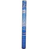 6 confetti knallers blauw 60 cm - Confetti