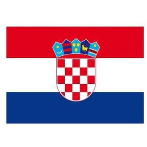 Stickers van Kroatische vlag - Feeststickers