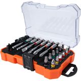 Bitset - 19-delig - staal - schroefbitset - in gereedschapkist - Bitjes