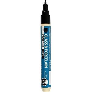 Zwarte metaalstift/keramiekstift 1-2 mm - Hobbystiften