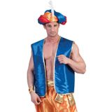 Blauw Arabisch vest voor volwassenen - Carnavalskostuums