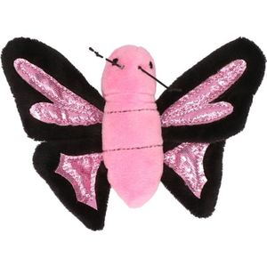 Pluche Roze Vlinder Knuffeltje 10 cm