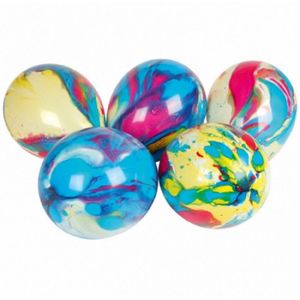 32x stuks Multicolor verjaardag ballonnen 18 cm - Ballonnen