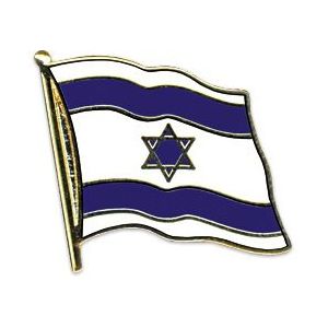 Pin/broche vlag Israel 20 mm - Decoratiepin/ broches
