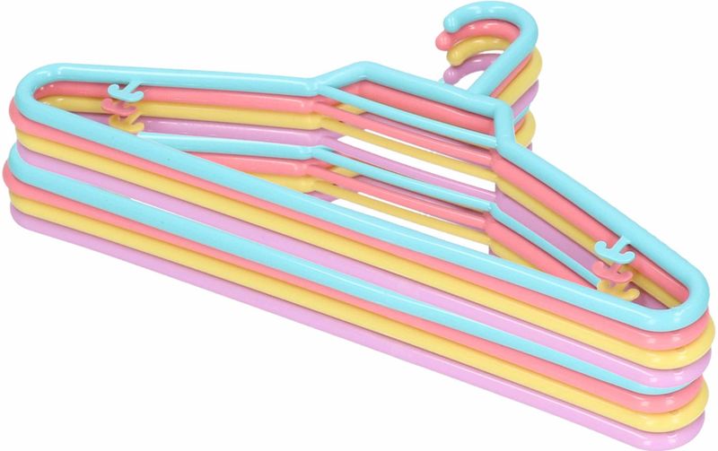 PlasticForte - Kledinghangers - Multi - 20x Stuks - 27 cm - Kunststof Klerenhangers