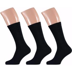 Extra grote sokken in het zwart 3 paar - Kousen & Sokken