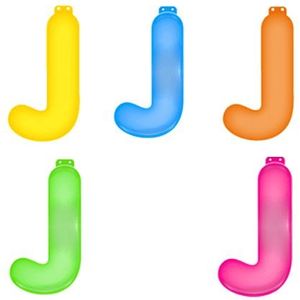 Gekleurde opblaas letters J - Letters oplaas