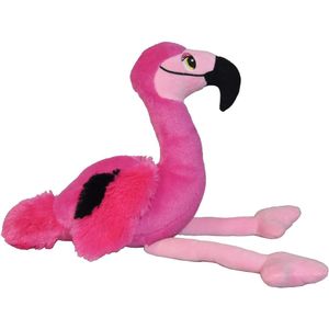 Pluche Speelgoed Knuffeldier Flamingo van 24 cm - Dieren Knuffels - Cadeau Voor Kinderen