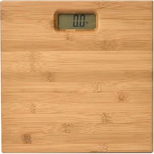 Tendance Personen weegschaal Nature - lichtbruin - bamboe - 30 x 30 cm - digitaal - Weegschalen