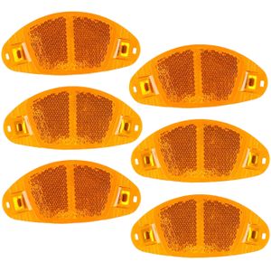 1 stuks fiets achter staart reflector spatbord ovaal warnning rood zwart | NL 1 stuks fiets achter staart reflector spatbord ovaal warnning rood zwart | NL