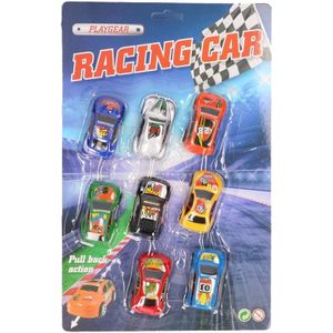 Johntoy Raceautoset Playgear 8-delig