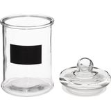 4x stuks snoeppotten/voorraadpotten 1,2L glas met deksel - 1200 ml - Voorraadpotten met luchtdichte sluiting
