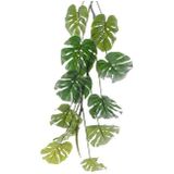 Monstera/gatenplant kunstplant slinger - 5x -110 cm - groen - Kunstplanten