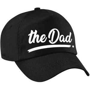 The Dad tekst pet / baseball cap zwart voor dames en heren - Verkleedhoofddeksels