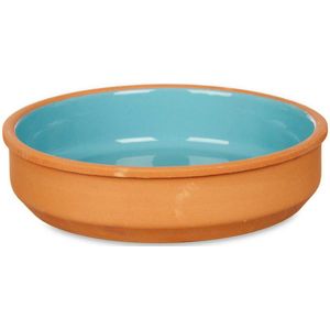 La Dehesa - Set 4x tapas/creme brulee schaaltjes terracotta/blauw 16cm