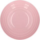 PlasticForte Rond bord/camping - 8x - diep bord - D19 cm - oud roze - kunststof - soepborden