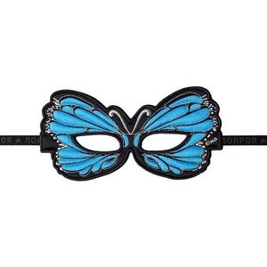 Blauwe oogmasker van een vlinder - Verkleedmaskers
