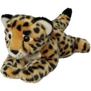 Pluche dieren knuffels Cheetah/jachtluipaard van 33 cm - Knuffeldieren speelgoed
