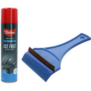 Ruitenontdooier spray - voor auto - 400 ml - antivries sprays - winter/vorst - incl. ijskrabber - Ontdooispray