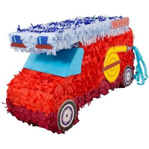 Speelgoed pinata brandweerwagen rood 52 cm - Pinatas