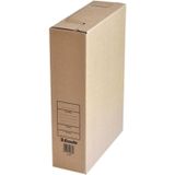 Kantoor archiefdoos - 10x - karton - bruin - 23 x 32 cm - A4 formaat - kantoor artikelen - Opbergmap
