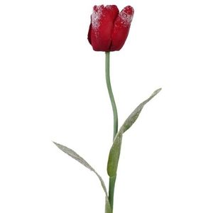 Kunst tulpen rood 65 cm - Kunstbloemen