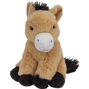 Pluche dieren knuffels Paard van 17 cm - Knuffeldieren speelgoed