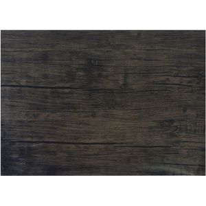 Decoratie plakfolie - 3x - donkerbruin hout patroon - 45 cm x 2 m - zelfklevend - Meubelfolie