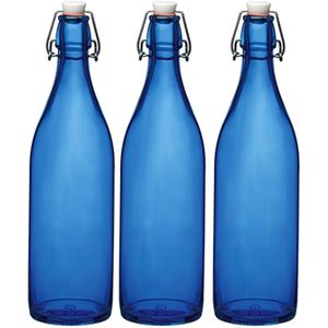 Blauwe Glazen waterflessen kopen | prijs! |