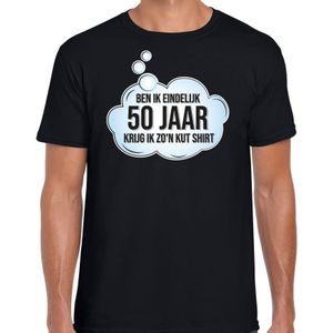Verjaardag cadeau t-shirt voor heren - 50 jaar/Abraham - zwart - kut shirt - Feestshirts