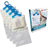 Alpina Vochtonttrekker Kledingkast - 4x - Incl. hanger - tegen schimmelvorming - ontvochtiger