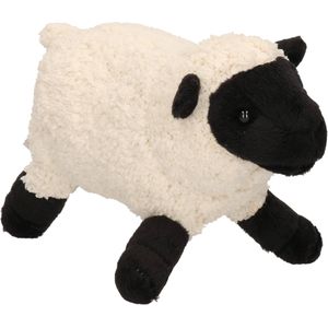 Set van 2x stuks pluche schaap/schapen knuffels 18 cm boerderij dieren - Knuffel boederijdieren